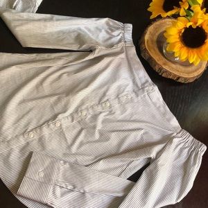 Off The Shoulder Button Up